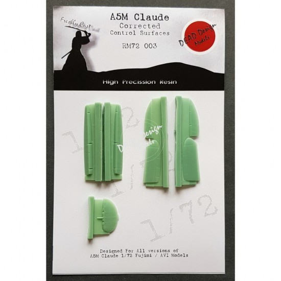 1/72 Mitsubishi A5M Claude Control Surfaces Resin Set for Fujimi/AVI kits