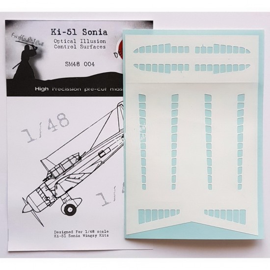 1/48 Mitsubishi Ki-51 Sonia Control Surfaces Masking for Wingsy