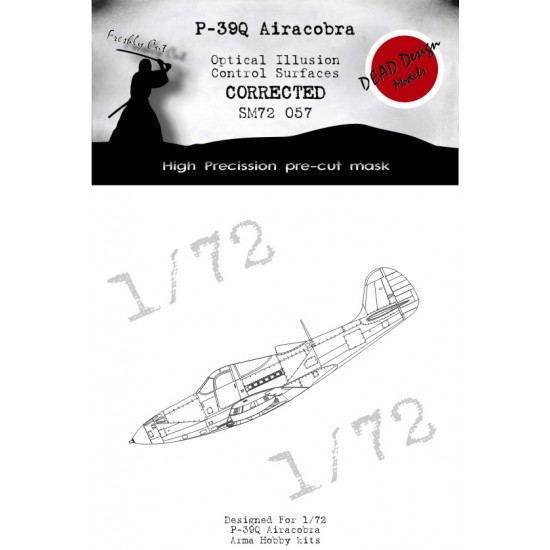 1/72 Bell P-39Q Airacobra Optical Illusion Masking for Arma Hobby kits