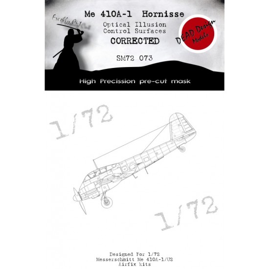 1/72 Kawasaki Ki-100 Control Surfaces Masking for Fine Molds kits