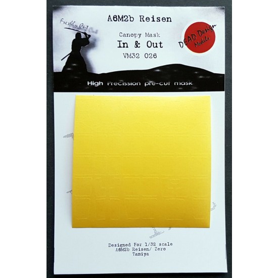 1/32 Mitsubishi A6M2b Reisen (In & Out) Canopy Masking for Tamiya kits