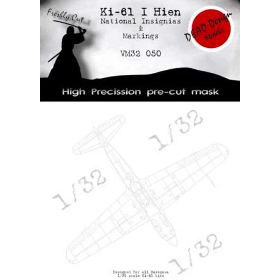 1/32 Kawasaki Ki-61 Hien National Insignias Masking for Hasegawa kits