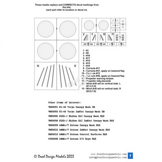 1/32 D3A1 Val National Insignias Paint Mask for Infinity Models