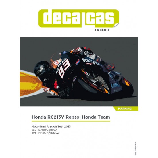 1/12 Honda RC213V Team Repsol Honda 2013 Decal for Tamiya #14130