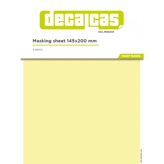 Masking sheets 145 x 200 mm (5 sheets)