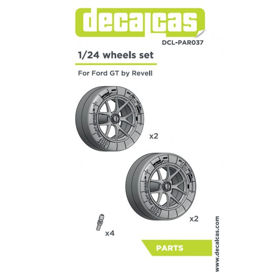 1/24 Ford GT 2017 BBS Wheels with Pilot Sport Tyres for Revell #07041/85-4418