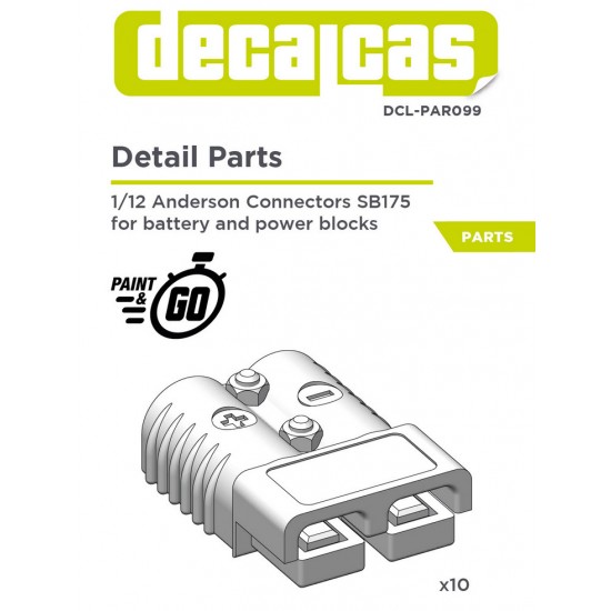 1/12 Anderson Connectors SB175 for Battery and Power Blocks (10pcs)