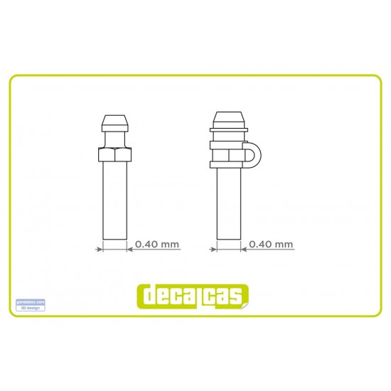 1/24 Caliper Bleed Nipples - Type 01 (20 + 20 pcs)