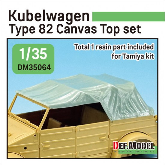 1/35 Kubellwagen Type 82 Canvas Top for Tamiya kits