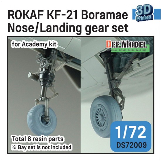 1/72 ROKAF KF-21 Boramae Nose/Landing Gear set for Academy kits