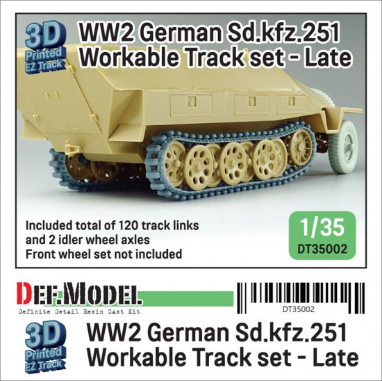 1/35 WWII SdKfz.251 Workable Track set Late Type