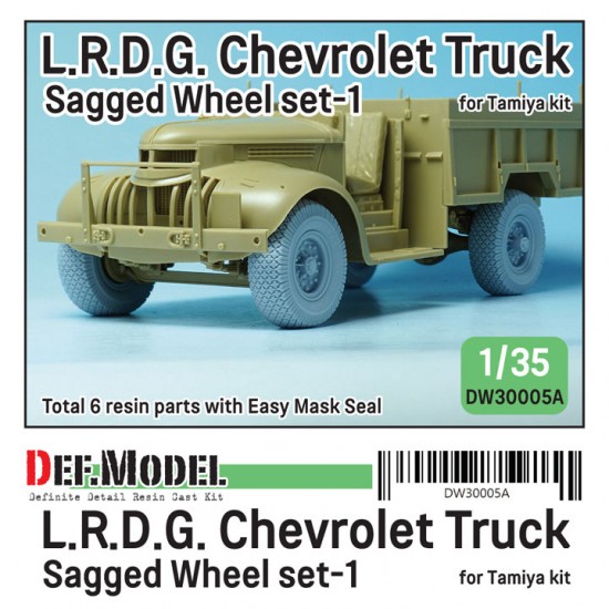 1/35 WWII British LRDG Truck Wheel set #1 for Tamiya kit