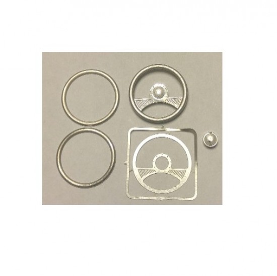 1/24, 1/25 2-Spoke Billet Steering Wheel kit