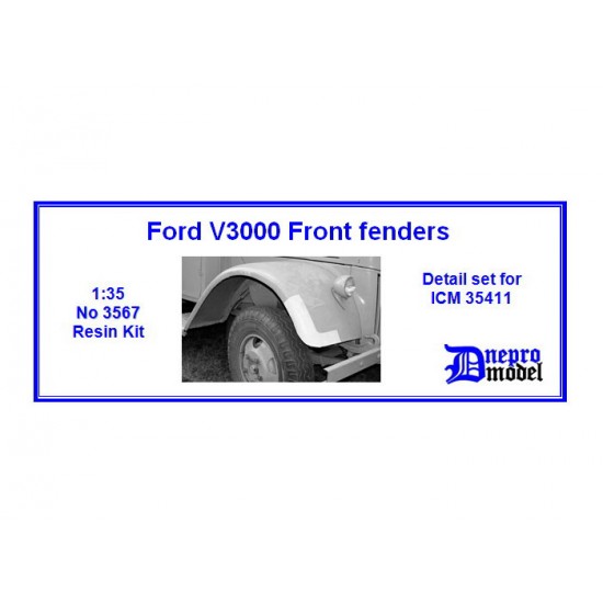 1/35 Ford V3000 Front Fenders Detail Set for ICM kit #35411