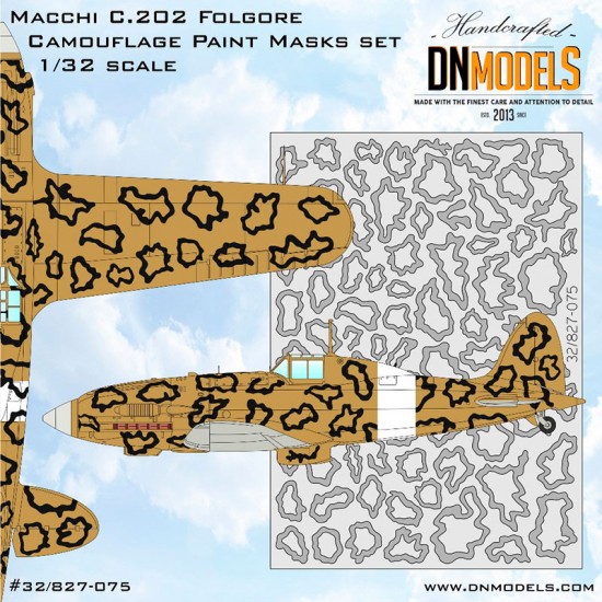 1/32 Macchi C.202 Folgore Camouflage Paint Masks Set