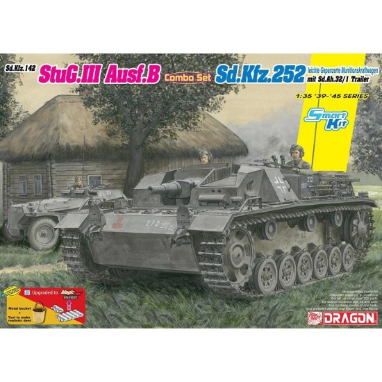 1/35 SdKfz.142 StuG.III Ausf.B & SdKfz.252 mit SdAh.32/1 Trailer (Combo Set)