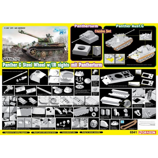 1/35 Panther Ausf.G Late (Steel Wheel) mit Pantherturm