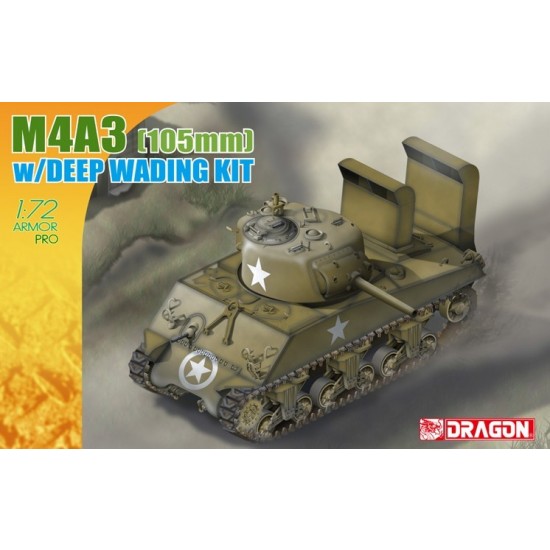 1/72 M4A3 Sherman (105mm) w/Deep Wading Kit