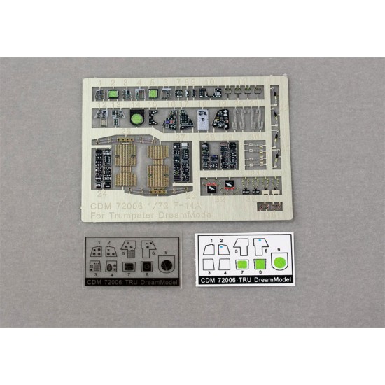 1/72 Grumman F-14A Tomcat Cockpit Detail Set for Trumpeter kits