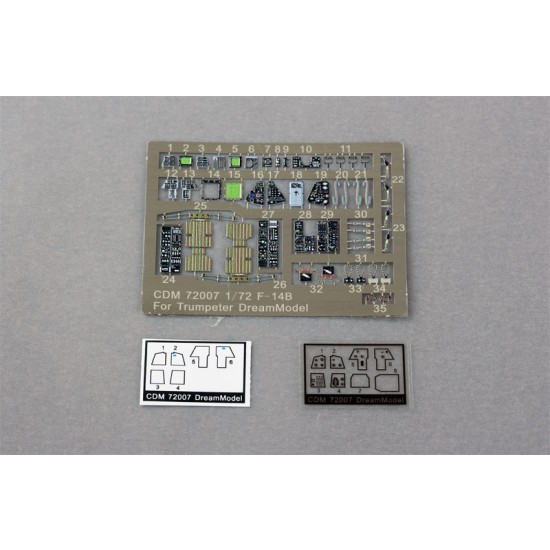 1/72 Grumman F-14B Tomcat Cockpit Detail Set for Trumpeter kits