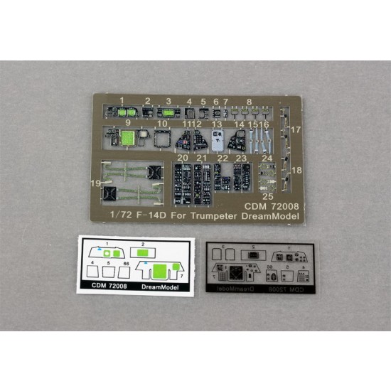 1/72 Grumman F-14D Tomcat Cockpit Detail Set for Trumpeter kits