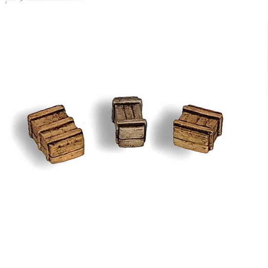 1/72 Ammo / Weapons Closed Wooden Boxes Set #A1 (Small)