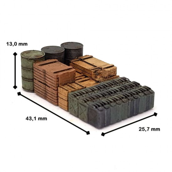 1/72 Truck Cargo (Stowage) Mixed Set #3L (Long)