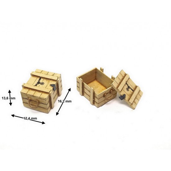 1/35 Wooden Box #3 (Rope Handles)