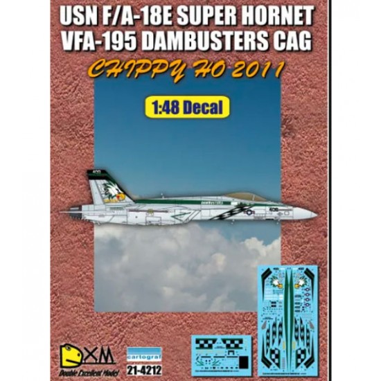 Decals for 1/48 USN F/A-18E VFA-195 Dambusters CAG 2011 ChippyHo