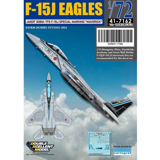 1/72 JASDF F-15J 306SQ Special Marking Maverick Decal for F-15J/C kits