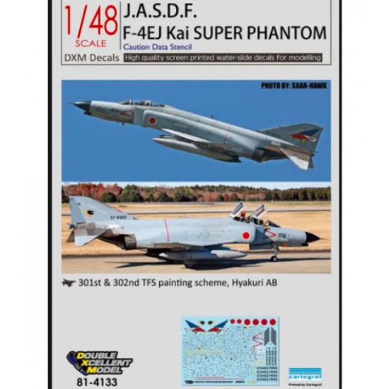 Decals for 1/48 JASDF F-4EJ Kai caution data stencil