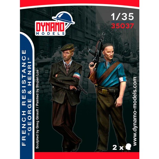 1/35 French Resistance Fighters Set George and Henri (2 figures)