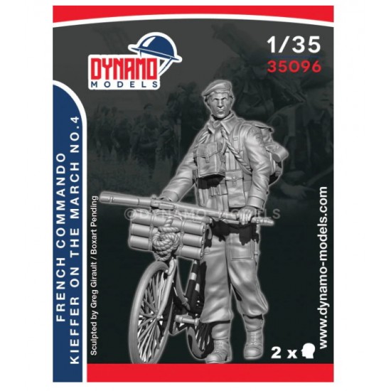 1/35 French Commando Kieffer Marching (with Bicycle) No.4