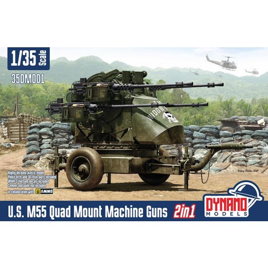 1/35 Vietnam/WWII M55 Quad Machine Guns (2in1)