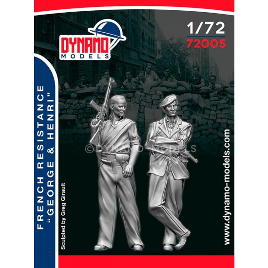 1/72 French Resistance Set George and Henri (2 figures)