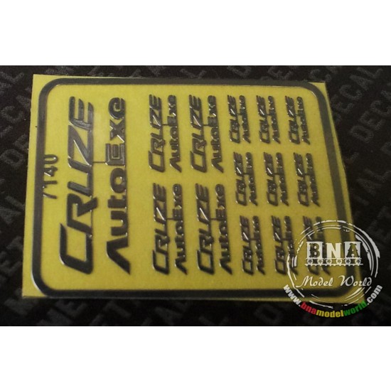 Cruze AutoExe Metal Logo Stickers for 1/12, 1/18, 1/20, 1/24, 1/43 Scales