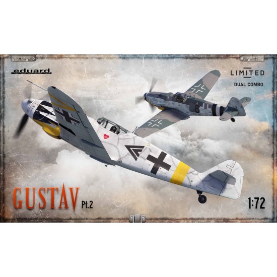 1/72 GUSTAV pt. 2 - German Messerschmitt Bf 109 G-6 Late & G-14 (DUAL COMBO)