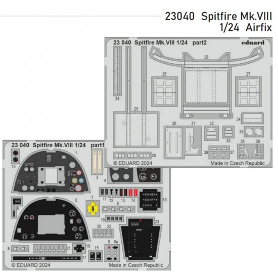 1/24 Supermarine Spitfire Mk.VIII Detail set for Airfix kits