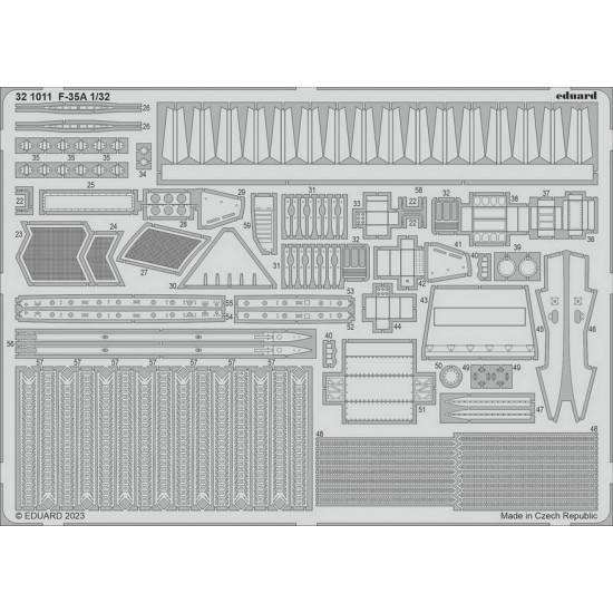 1/32 Lockheed Martin F-35A Lightning II Photo-etched set for Trumpeter kits