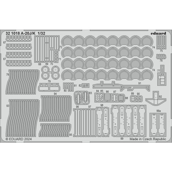 1/32 Douglas A-20J/K Havoc Photo-etched set for HK Model kits