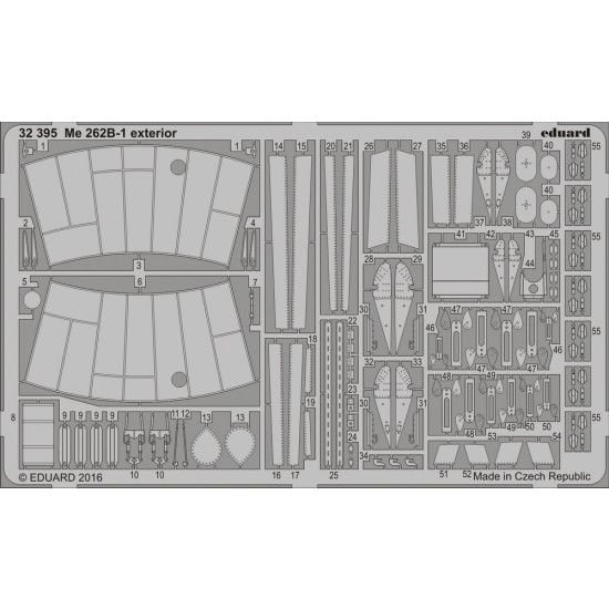 1/32 Messerschmitt Me 262B-1 Nightfighter Exterior Detail Set for Revell #04995 (1PE)