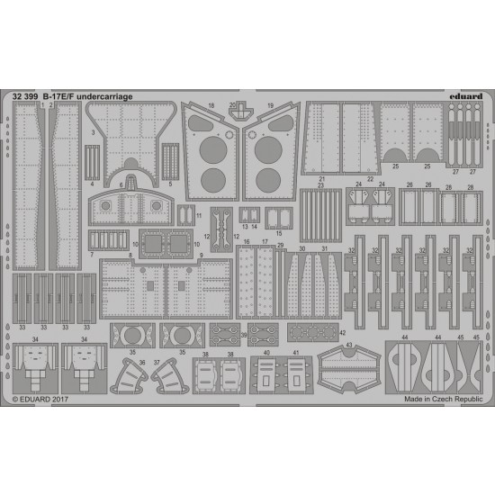 1/32 Boeing B-17E/F Flying Fortress Undercarriage for Hong Kong Models kit (1PE)