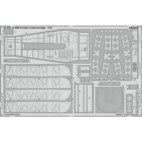 1/32 Douglas A-26B Invader Undercarriage Detail Set for HobbyBoss kits