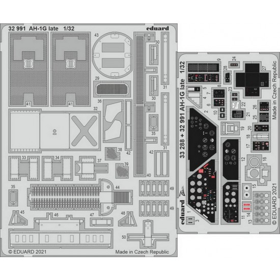 1/32 Bell AH-1G Huey Cobra Late Detail parts for ICM kits