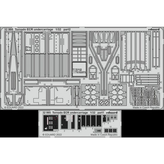 1/32 Panavia Tornado ECR Undercarriage Detail set for Italeri kits