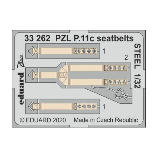 1/32 PZL P.11c Seatbelts Detail Set for IBG kits