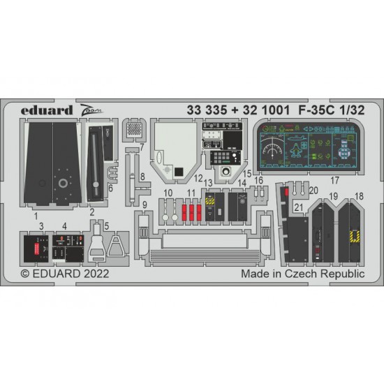 1/32 Lockheed Martin F-35C Lightning II Detail set for Trumpeter kits