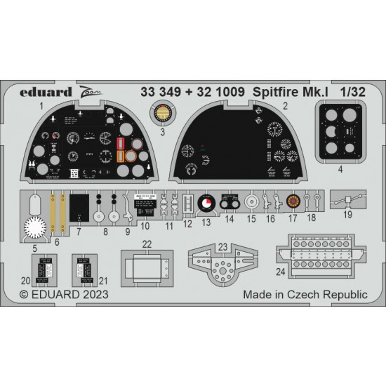 1/32 Supermarine Spitfire Mk.I Detail Parts for Kotare kits