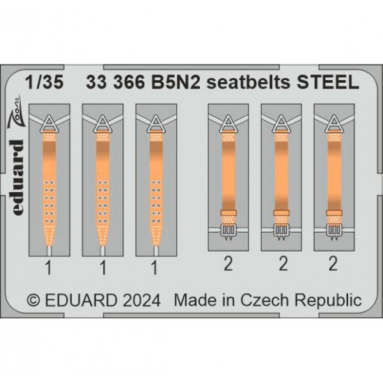 1/35 Nakajima B5N2 Seatbelts for Border Model kits