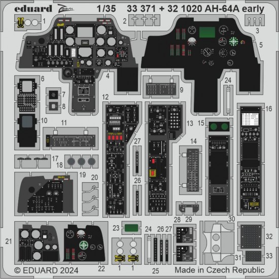 1/35 Boeing AH-64A Apache Early Detail Set for Trumpeter kits